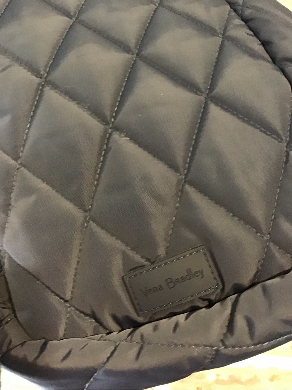 Vera Bradley Women's Ultralight Essential Scroll Navy Quilted Sling Backpack - Picture 9 of 10